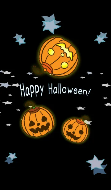 [LINE着せ替え] ハッピーハロウィン (かぼちゃ)の画像1