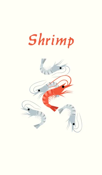 [LINE着せ替え] エビは私と一緒に調理！の画像1