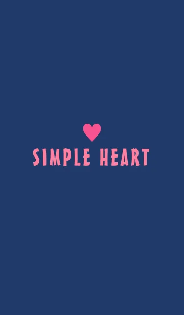 [LINE着せ替え] *SIMPLE HEART* PINK＆NAVY.の画像1