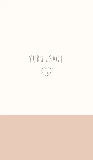 [LINE着せ替え] ゆるうさぎ・大人色の画像1