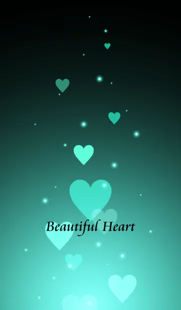 [LINE着せ替え] - Beautiful Emerald green Heart -の画像1