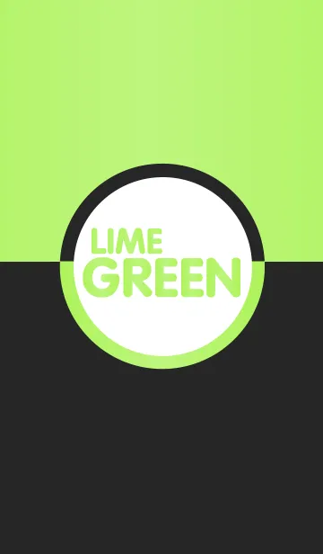 [LINE着せ替え] Lime Green ＆ Black(JP)の画像1