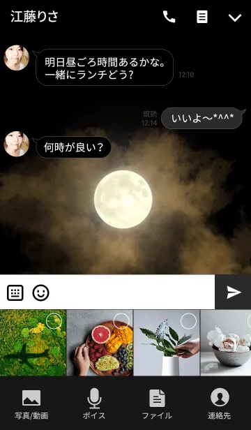 [LINE着せ替え] Silver Moon Time travel ver.の画像4