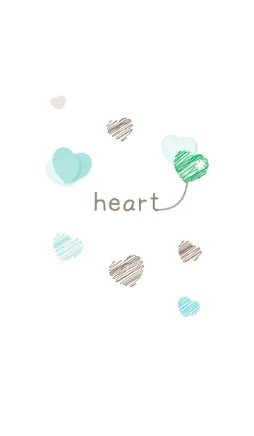 ハート型の落書きの着せ替えメイン画像