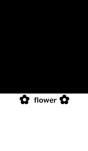 [LINE着せ替え] 黒と花の画像1