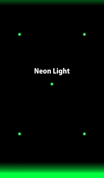 [LINE着せ替え] Green Neon Lightの画像1