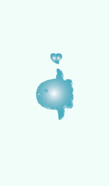 [LINE着せ替え] 恋愛の運気が上がる青いマンボーの画像1