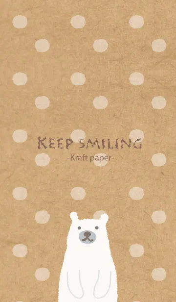[LINE着せ替え] KEEP SMILING -Kraft paper-の画像1