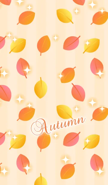 [LINE着せ替え] かわいい秋の落ち葉の画像1