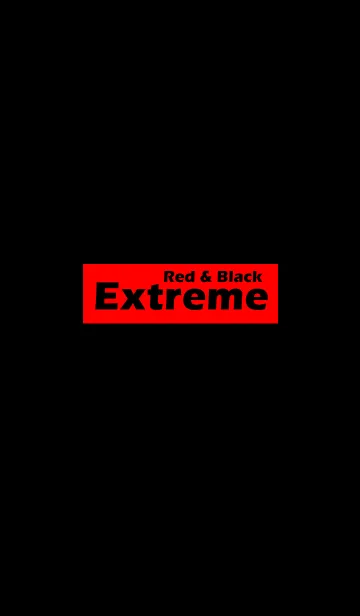 【極シンプル】EXTREAM RED ＆ Blackの着せ替えメイン画像