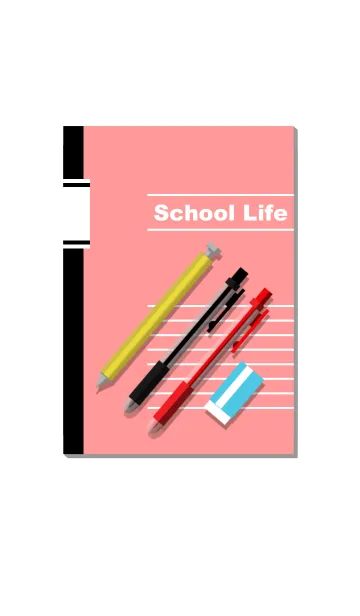 [LINE着せ替え] School Life[Red]の画像1