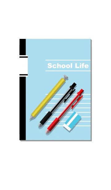 [LINE着せ替え] School Life[Blue]の画像1