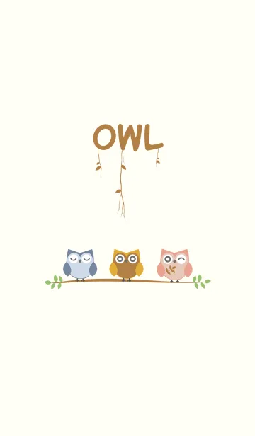 [LINE着せ替え] かわいい可愛いフクロウの画像1