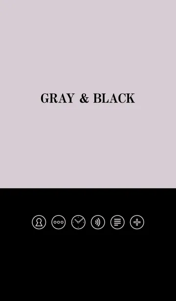 [LINE着せ替え] Gray ＆ Blackの画像1
