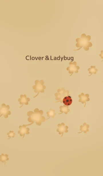 [LINE着せ替え] クローバーとてんとう虫の画像1
