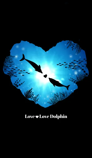 [LINE着せ替え] Love Love Dolphinの画像1
