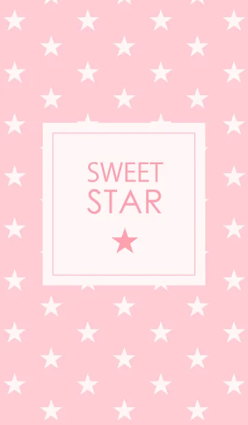 [LINE着せ替え] SWEET STAR (Pink＆White)の画像1