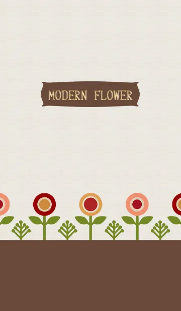 [LINE着せ替え] 北欧風モダンフラワー10の画像1