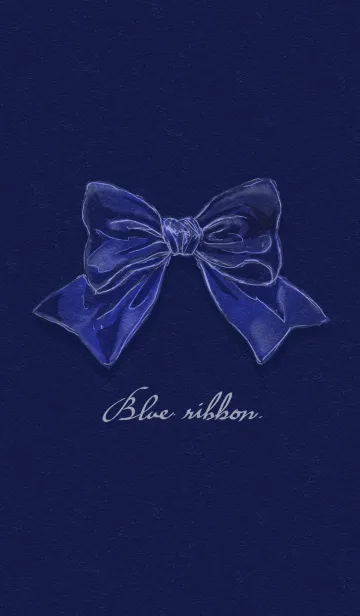 [LINE着せ替え] Blue ribbonの画像1