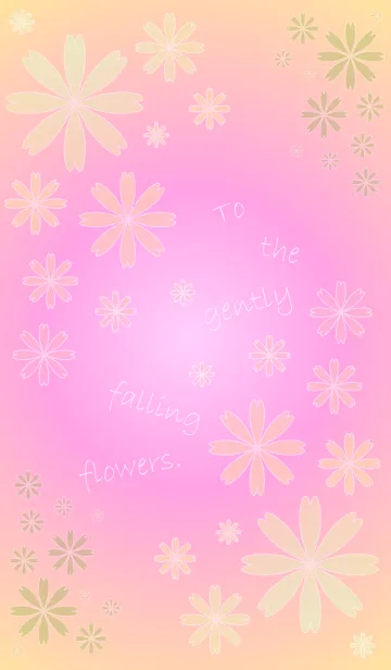 [LINE着せ替え] To the gently falling flowers.の画像1