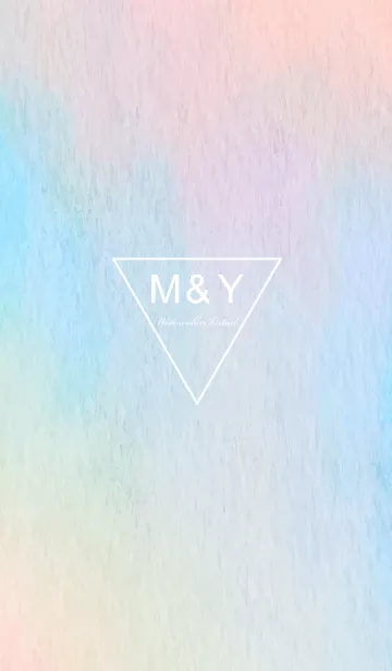 [LINE着せ替え] Watercolor Initial -M＆Y-の画像1