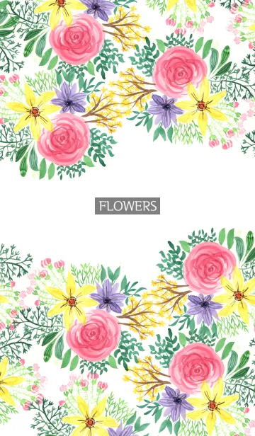 water color flowers_362の着せ替えメイン画像