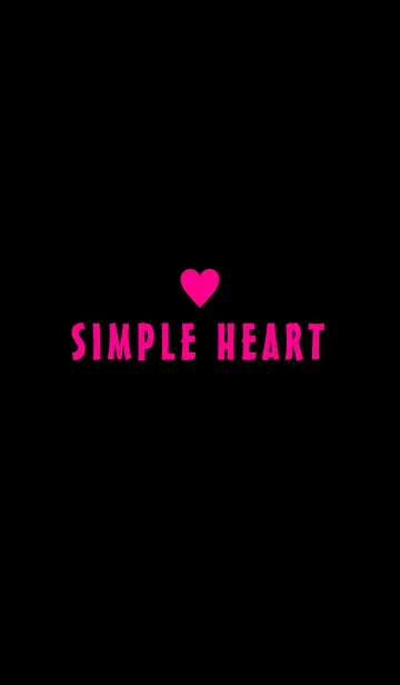 [LINE着せ替え] *SIMPLE HEART* VIVIDPINK.の画像1