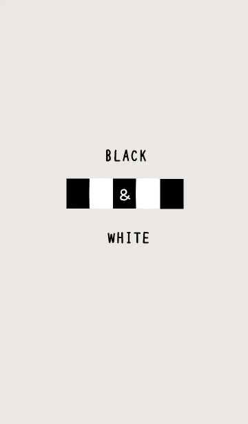 [LINE着せ替え] ブラック ＆ホワイトの画像1