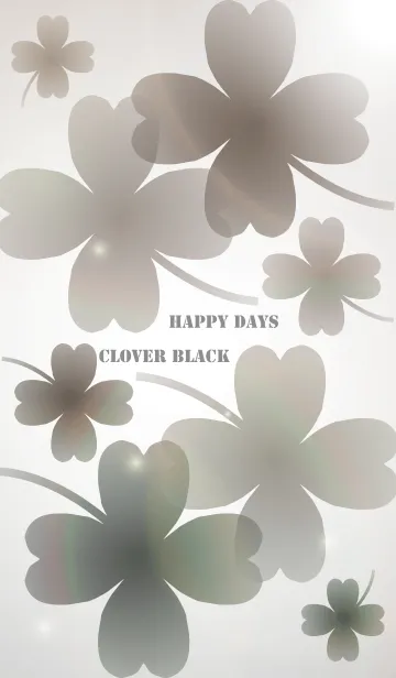 [LINE着せ替え] Happy Days Clover Blackの画像1