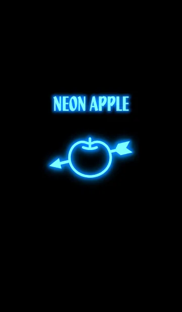 [LINE着せ替え] NEON APPLE BLUEの画像1