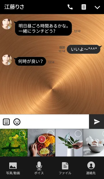 [LINE着せ替え] Standard Copper Colorの画像4