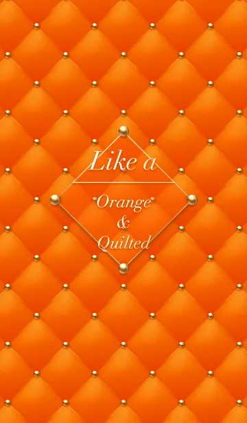 Like a - Orange ＆ Quilted #HoneyBeeの着せ替えメイン画像