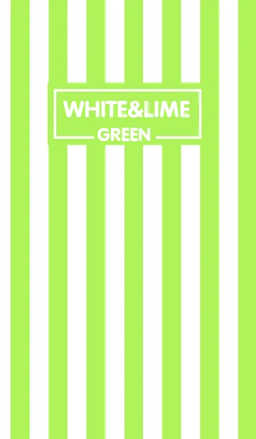 [LINE着せ替え] Lime Green ＆ White Theme(JP)の画像1