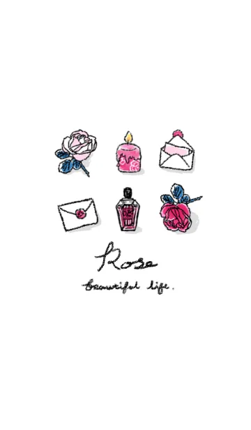 [LINE着せ替え] ROSE beautiful lifeの画像1