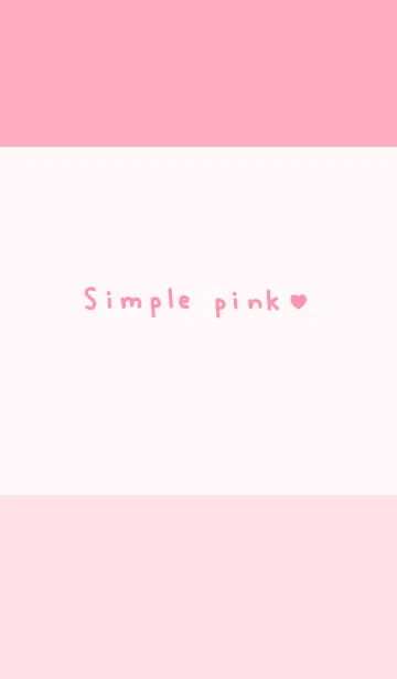 [LINE着せ替え] シンプル・ピンク・ハートの画像1