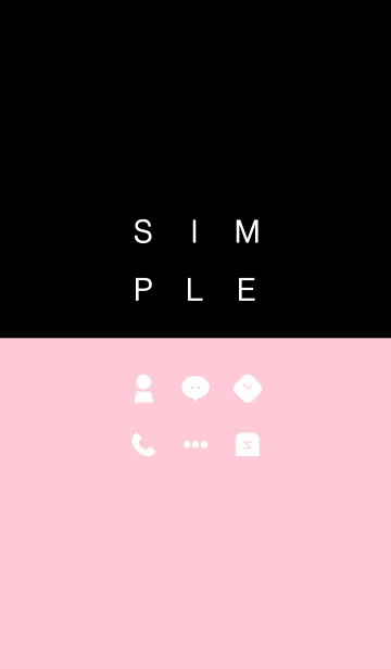 シンプル / ブラックピンクの着せ替えメイン画像