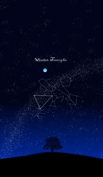 Winter TriangleのLINE着せ替え