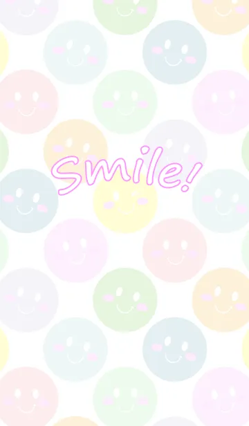 [LINE着せ替え] パステルのスマイルの画像1