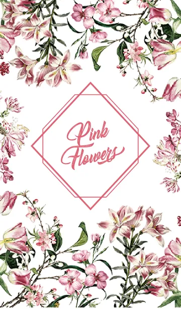 [LINE着せ替え] Pink Flower 1の画像1
