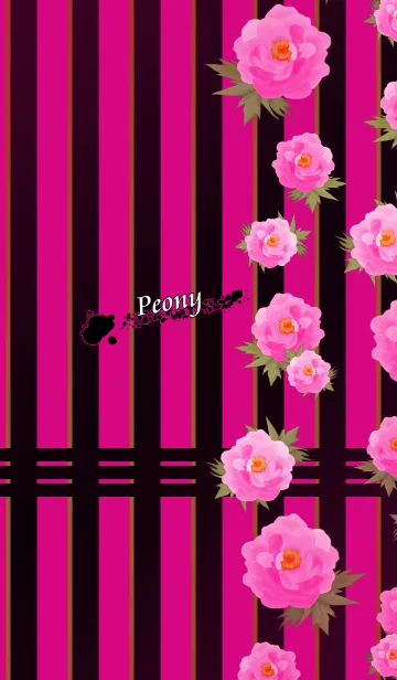 [LINE着せ替え] ピンクの牡丹 -Japanese style-の画像1