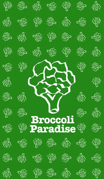 Broccoli Paradise <Green>のLINE着せ替え