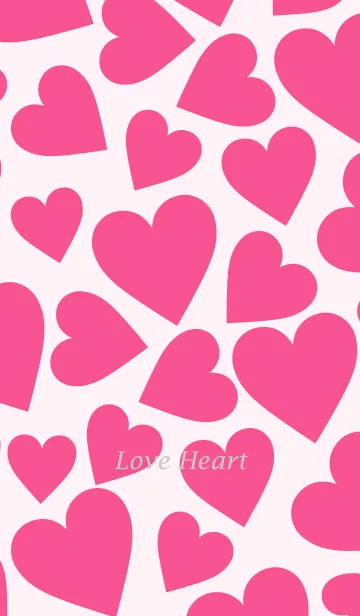 [LINE着せ替え] Love Heart -Vivid pink-の画像1