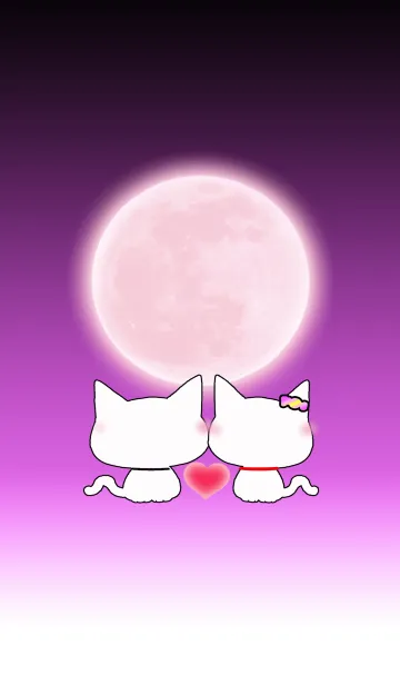 [LINE着せ替え] 愛の証31(純白の猫2)の画像1