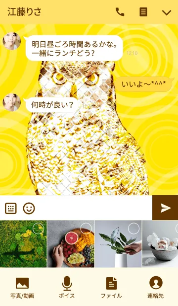 [LINE着せ替え] 最強最高金運風水 幸運の黄金フクロウの画像4