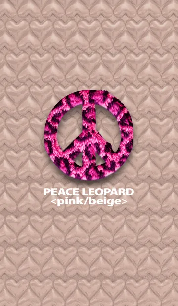 [LINE着せ替え] PEACE LEOPARD <pink/beige>の画像1