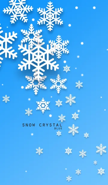 雪の結晶「ブルー」の着せ替えメイン画像