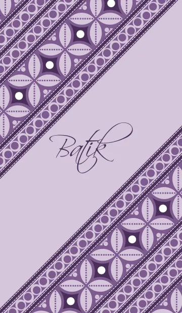 [LINE着せ替え] Purple Batikの画像1
