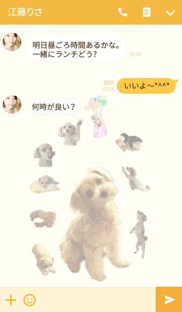 [LINE着せ替え] #マルプー♪リリーのキュート着せかえの画像3