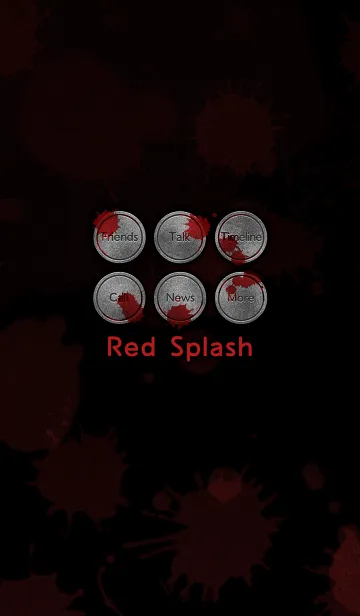 [LINE着せ替え] Red Splash 赤い飛沫の画像1