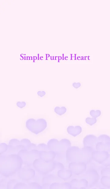 [LINE着せ替え] ~Simple Purple Heart~の画像1